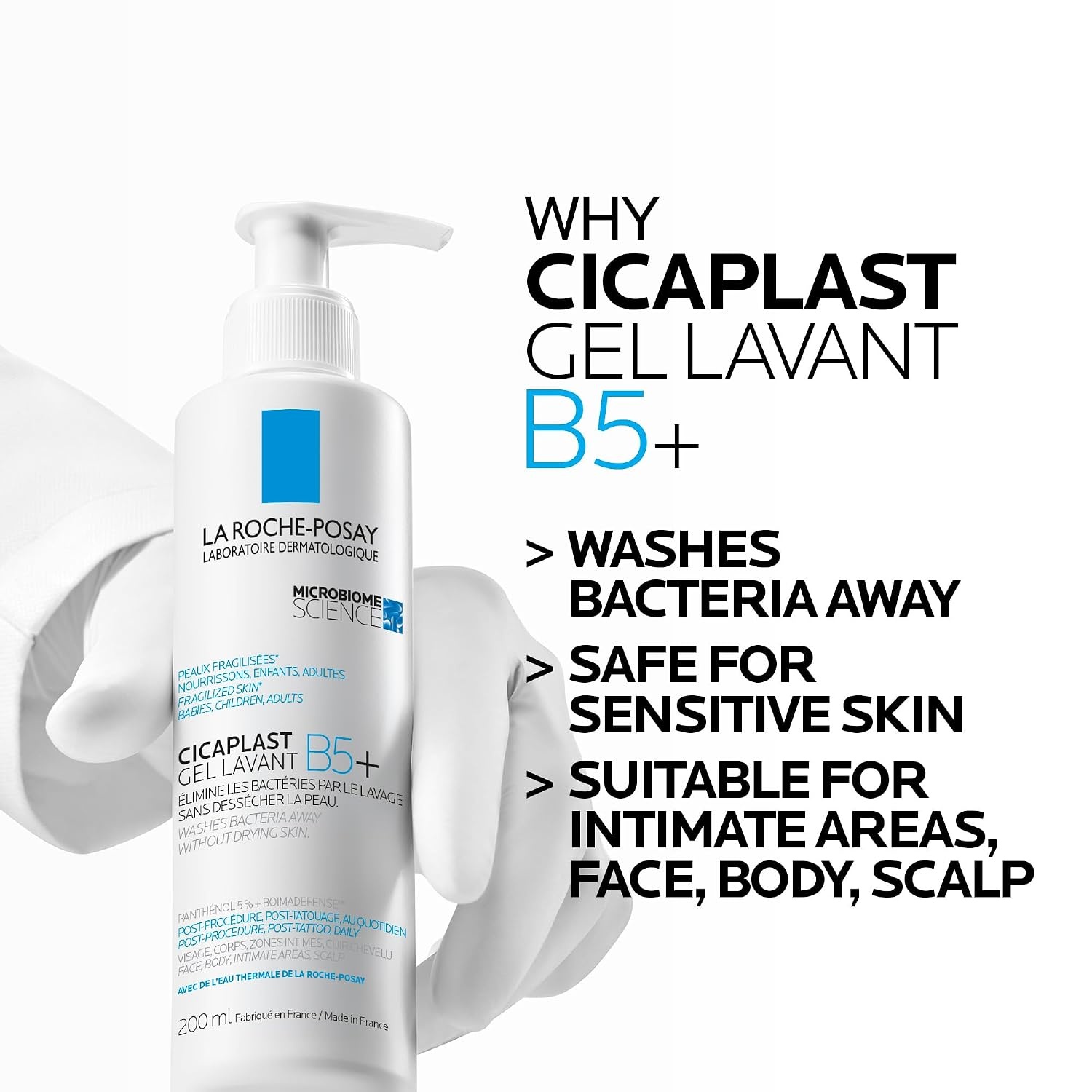 image:imageLa RochePosay Cicaplast Gel Lavant B5 Beruhigendes Reinigungsgel 200 ml