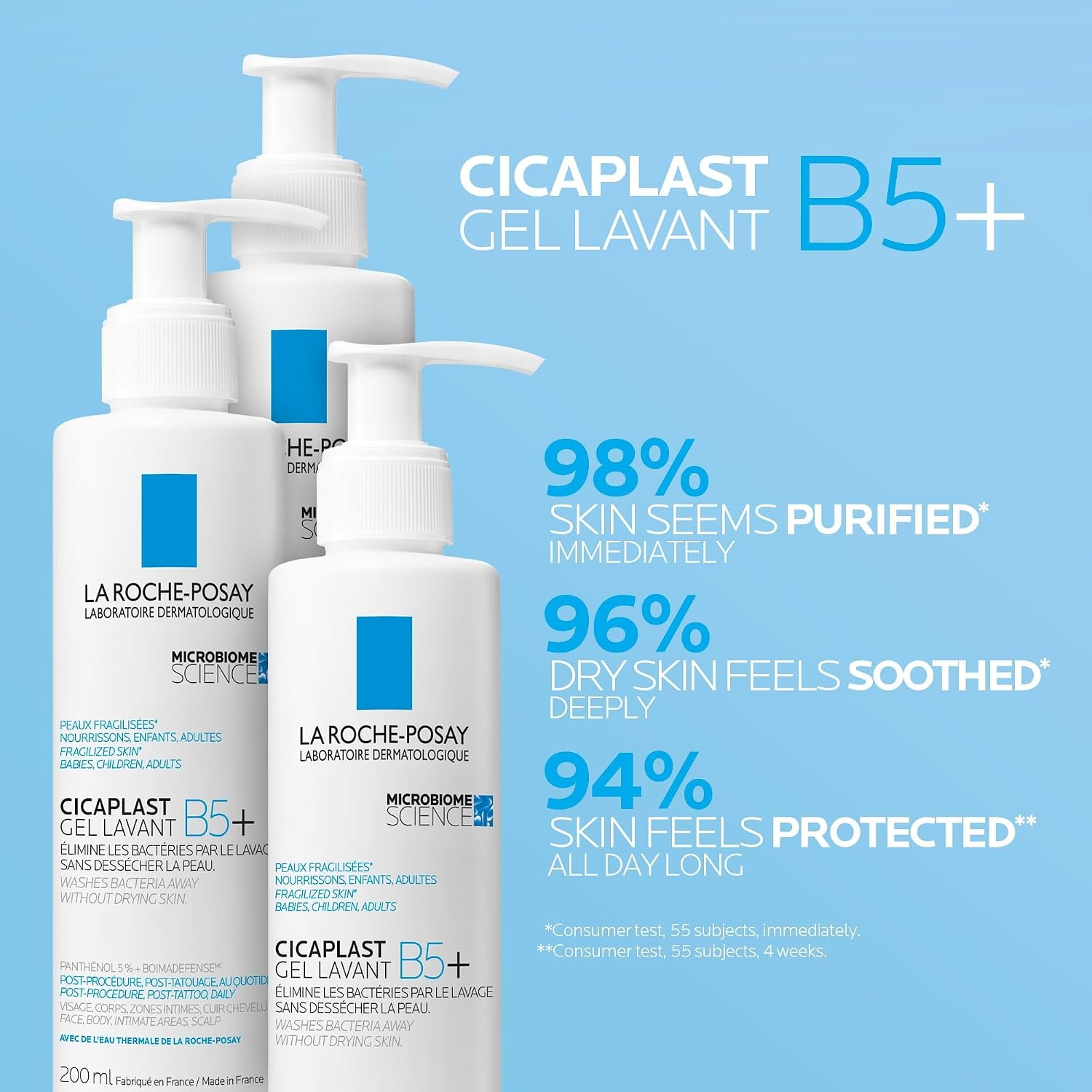 image:imageLa RochePosay Cicaplast Gel Lavant B5 Beruhigendes Reinigungsgel 200 ml