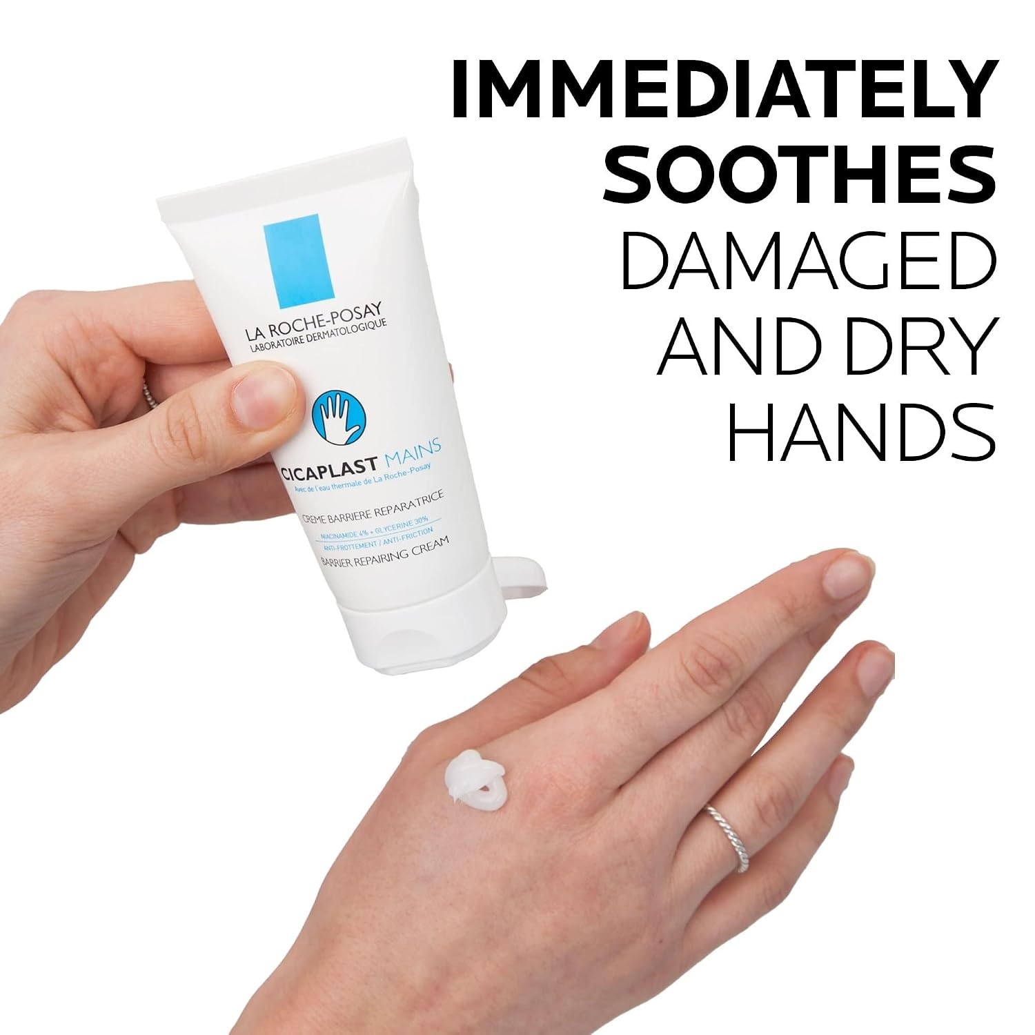 image:imageLa RochePosay Cicaplast Hnde Reparierende HautbarriereCreme Pflegend und Rtungen sowie Unebenheiten mildernd Mit feuchtigkeitsspendendem Glycerin und Niacinamid 50 ml